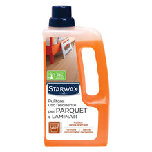 Carica l'immagine nel visualizzatore di Gallery, STARWAX Detergente Delicato per Parquet e Pavimenti Laminati 1L