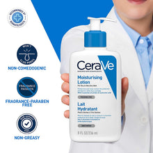 Carica l'immagine nel visualizzatore di Gallery, CeraVe Lozione idratante, viso e corpo, per pelli secche e molto secche, 236 ml