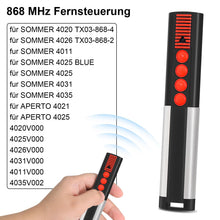 Carica l'immagine nel visualizzatore di Gallery, 2Pcs Telecomando Cancello Sostituzione per somm-tx03-434-4-xp, 434,42MHz, 4 Canali, Telecomando per 4013 TX02-434-4-XP, 