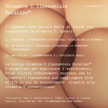 Carica l'immagine nel visualizzatore di Gallery, Vitamina C Liposomiale 1000 mg | 180 Capsule Vegane - Fornitura di 3 Mesi - Vitamina C 1000mg | Contribuisce alla Normal