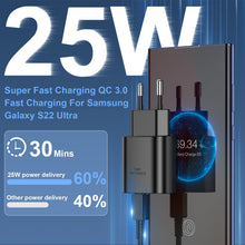 Carica l'immagine nel visualizzatore di Gallery, Caricabatterie Sumsamg 25W,Caricatore USB C Rapido a doppia porta per Sumsamg Galaxy S22/S22 Ultra/S21 Ultra 5G/S21 FE/S