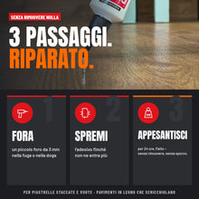 Carica l'immagine nel visualizzatore di Gallery, Inject-A-Fix Easy Squeeze Colla Piastrelle Staccate, senza Pistola, 1 Pz