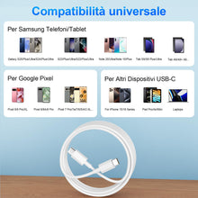 Carica l'immagine nel visualizzatore di Gallery, 45W 1M Cavo USB Type C per Google Pixel 11 Pro 10 10a 9 Pro XL 9a 8a 8 7