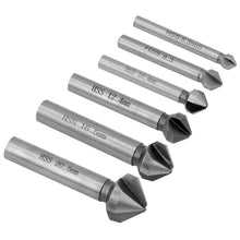 Carica l'immagine nel visualizzatore di Gallery, QWORK® 6 Pezzi Svasatore 90°, 6.3-20.5 mm Punta da Trapano in Acciaio HSS, per Metalli, Legno e Plastica