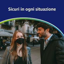 Carica l'immagine nel visualizzatore di Gallery, Polonord Adeste 50 Mascherine FFP2 nere CertCE | Buste singole sigillate