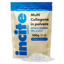 Carica l'immagine nel visualizzatore di Gallery, Incite Nutrition Multi Collagene in Polvere Non Aromatizzato 500 g. Fonte di Collagene Tipo 1, 2,3 e 5. Integratore Esse