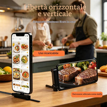 Carica l'immagine nel visualizzatore di Gallery, 2 Pezzi Supporto Telefono 360° per Cavo USB C, Adattatore Pieghevole Rimovibile con Rotazione 360°, Supporto Smartphone 