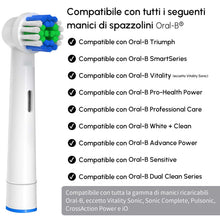 Carica l'immagine nel visualizzatore di Gallery, GENKENT Testine di Ricambio per Testine Oral B Spazzolino Elettrico Compatibile con Braun Oral b, 4 Pezzi Testina Profes
