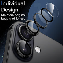Carica l'immagine nel visualizzatore di Gallery, JETech Pellicola Protettiva Fotocamera per iPhone 17, Nero, 1 Set