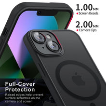 Carica l'immagine nel visualizzatore di Gallery, YLK Cover Magnetic per iPhone 13, Custodia Protettiva Completa con Magsafe,Traslucida Opaca Posteriore Sottile Antiurto 