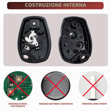 Carica l'immagine nel visualizzatore di Gallery, 2 Pezzi Guscio Chiave Auto 3 Tasti Compatibile con R-enault Twingo Master Modus Kangoo Clio Trafic Vivaro Espace Dacia D