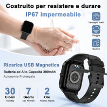 Carica l'immagine nel visualizzatore di Gallery, LODIMEKE Smartwatch Chiamate e WhatsApp, 1.85" Orologio Uomo Donna con Pressione Sanguigna, Frequenza Cardiaca, Sonno, 1