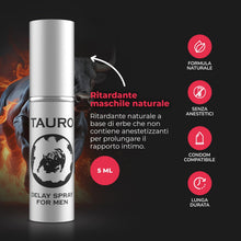 Carica l'immagine nel visualizzatore di Gallery, INTIMATELINE | Tauro Extra Power Spray Ritardante Uomo 5ml