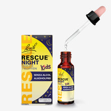 Carica l'immagine nel visualizzatore di Gallery, Rescue Night Kids 10ml, Gocce per Bambini con Fiori di Bach, Senza Alcool, Senza Zucchero, Senza Glutine, Vegano