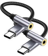 Carica l'immagine nel visualizzatore di Gallery, Adattatore USB C a Jack 3.5 mm, Adattatore USB C per iPhone 17 16 15/Galaxy