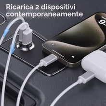Carica l'immagine nel visualizzatore di Gallery, Wicked Chili 45W Tiny Caricabatterie per Auto, Caricatore Rapido Doppio Adattatore USB Accendisigari, Fast Charger per i