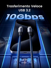 Carica l'immagine nel visualizzatore di Gallery, UGREEN Cavo USB3.2 10Gbps Video 4K@60Hz Ricarica Rapida 240W (1M)