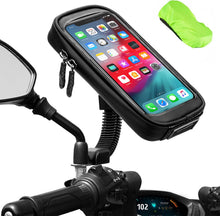 Carica l'immagine nel visualizzatore di Gallery, ENOENO Supporto Moto Smartphone Impermeabile 360 Gradi Supporto Cellulare Moto con Copertura per Pioggia Porta Cellulare