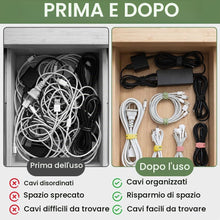 Carica l'immagine nel visualizzatore di Gallery, OFFCUP 30 Organizer per Cavi Dati, Fascette in Silicone Elastiche E Riutilizzabili, Clip per Cavi, Avvolgicavo per Cavo 
