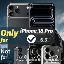 Carica l'immagine nel visualizzatore di Gallery, Cover Magnetica per iPhone 18 Pro 6.3'' con 2 Pezzi Pellicola in Vetro Temperato e 2 Pezzi Protettiva Fotocamera, Custod