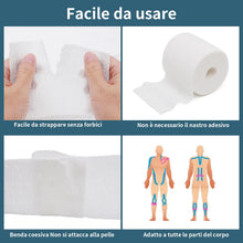 Carica l'immagine nel visualizzatore di Gallery, 2 Rotoli Benda Elastica Coesiva 20 Metri x 10CM Bende Elastiche per Bendaggio Fissaggio Mdicazione Fratture Leggere