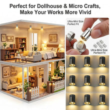 Carica l'immagine nel visualizzatore di Gallery, Mini luci a LED per casa delle bambole, 30 luci a LED, micro LED, mini luci per fai da te, luci in miniatura per vetrine