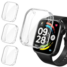 Carica l'immagine nel visualizzatore di Gallery, iVoler 3 Pezzi Clear Cover con Pellicola Protettiva per Xiaomi Redmi Watch 6 / NFC, Copertura Completa Custodia Anti-Gra