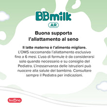 Carica l'immagine nel visualizzatore di Gallery, Buona Latte Antireflusso, BBmilk AR 400g, Latte in Polvere per Neonati 0-12 Mesi, con Farina di Semi di Carrube, Aliment
