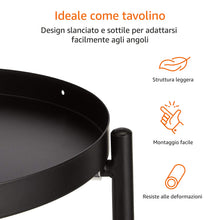 Carica l'immagine nel visualizzatore di Gallery, Amazon Basics Mobile per piante, Rotondo, nero