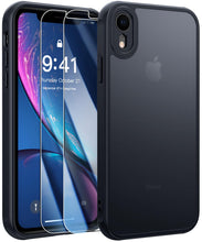 Carica l'immagine nel visualizzatore di Gallery, FLLAO Opaca Cover for iPhone XR con 2 Tempered Glass