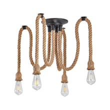 Carica l'immagine nel visualizzatore di Gallery, Lampadario Industriale Lampada a Sospensione, Lampada a Sospensione a 4 Corde per Sala da Pranzo, Sala, Ristorante, Bar,