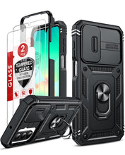 Carica l'immagine nel visualizzatore di Gallery, LeYi Cover per Samsung A26 5G con Vetro Temperato [2 Pack](Nero)