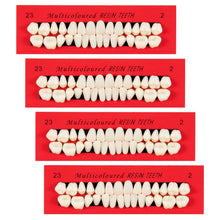 Carica l'immagine nel visualizzatore di Gallery, 4 set Denti Finti in Resina Acrilica, 112 Pezzi Kit di riparazione dentale temporanea Denti Finti in Resina Acrilica, De