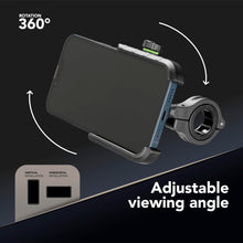 Carica l'immagine nel visualizzatore di Gallery, cellularline | Rider Steel - Universale - Supporto Porta Smartphone in Alluminio da Manubrio Tondo Moto e Bici - Univers