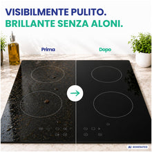 Carica l'immagine nel visualizzatore di Gallery, SUPER CLEAN Detergente per piano cottura per tutti i piani cottura in vetroceramica e induzione. Contenuto: 250 ml + spu