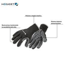 Carica l'immagine nel visualizzatore di Gallery, Högert Technik BROL Guanti antivibrazione, Nero, taglia 9