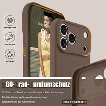Carica l'immagine nel visualizzatore di Gallery, Magnetica Cover con Cordino per iPhone 17 Pro Custodia con Tracolla [Compatibile con Magsafe] Collana in Silicone Liquid