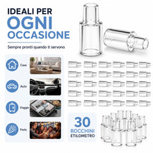 Carica l'immagine nel visualizzatore di Gallery, 30 Bocchini di Ricambio per Etilometro, Accessori Monouso per Tester Alcolico, Beccucci Universali per Misuratore di Alc