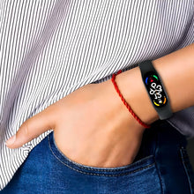 Carica l'immagine nel visualizzatore di Gallery, Retoo Set di 5 cinturini di ricambio per Xiaomi Mi Band 5, 6, 7, in morbido silicone, chiusura regolabile, impermeabile,