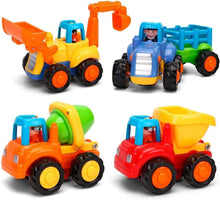 Carica l'immagine nel visualizzatore di Gallery, GoStock Auto Giocattoli Spingi e Vai in Auto Giocattoli di Veicoli di Costruzione Camion per Bambini Regalo per Bambino 