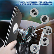 Carica l'immagine nel visualizzatore di Gallery, Wukong 8 piastre metalliche autoadesive in metallo, per auto, magneti, supporto per cellulare, piastra in metallo, set a