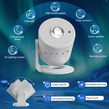 Carica l'immagine nel visualizzatore di Gallery, Proiettore Stelle Soffitto Silenzioso con Telecomando Timer