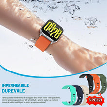 Carica l'immagine nel visualizzatore di Gallery, BDIG 6 pezzi Cinturino Compatibile con Xiaomi Redmi Watch 5 Active/5 Lite,22mm Colorato traspirante Braccialetto Sportiv