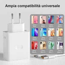 Carica l'immagine nel visualizzatore di Gallery, 80W Caricatore Rapido con Cavo USB C 2m, per Oppo Reno 11 Pro 10 Pro Find X5 Pro X5 Lite, caricabatterie per Oppo Reno 8