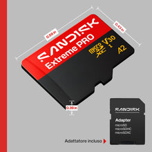 Carica l'immagine nel visualizzatore di Gallery, SANDISK Extreme PRO scheda microSD 64 GB, UHS-I + SD Adapter (velocità di lettura fino a 200 MB/s e velocità di scrittur