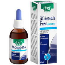 Carica l'immagine nel visualizzatore di Gallery, ESI - Melatonin Pura Junior, Integratore Alimentare di Melatonina Per Bambini, in Gocce, Senza Glutine, Senza Zuccheri e