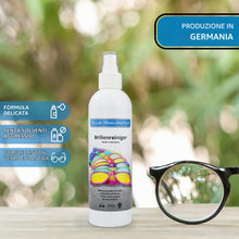 Carica l'immagine nel visualizzatore di Gallery, Blum Manufaktur - Detergente spray per occhiali da 250 ml, con panno in microfibra 30 x 30 cm, spray di alta qualità, Ma