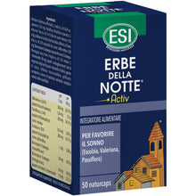 Carica l'immagine nel visualizzatore di Gallery, ESI - Erbe della Notte Activ, Integratore Alimentare, a Base di Valeriana, Passiflora, Escolzia e Biancospino, Senza Glu