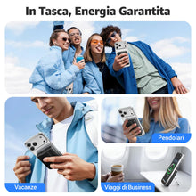 Carica l'immagine nel visualizzatore di Gallery, Azmuth Power Bank per MagSafe, 10000mAh Magneitco Powerbank per iPhone