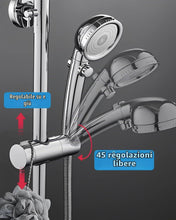 Carica l'immagine nel visualizzatore di Gallery, Supporto soffione doccia, supporto soffione doccia per asta scorrevole regolabile 19-25 mm, supporto doccetta scorrevole